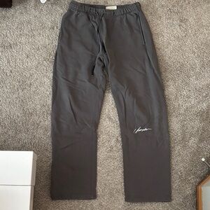 youngla grey signature straight leg joggers